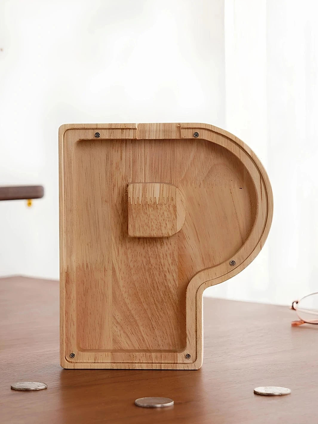 Tirelire lettre en bois P