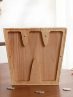 Tirelire lettre en bois W