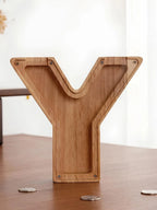 Tirelire lettre en bois Y