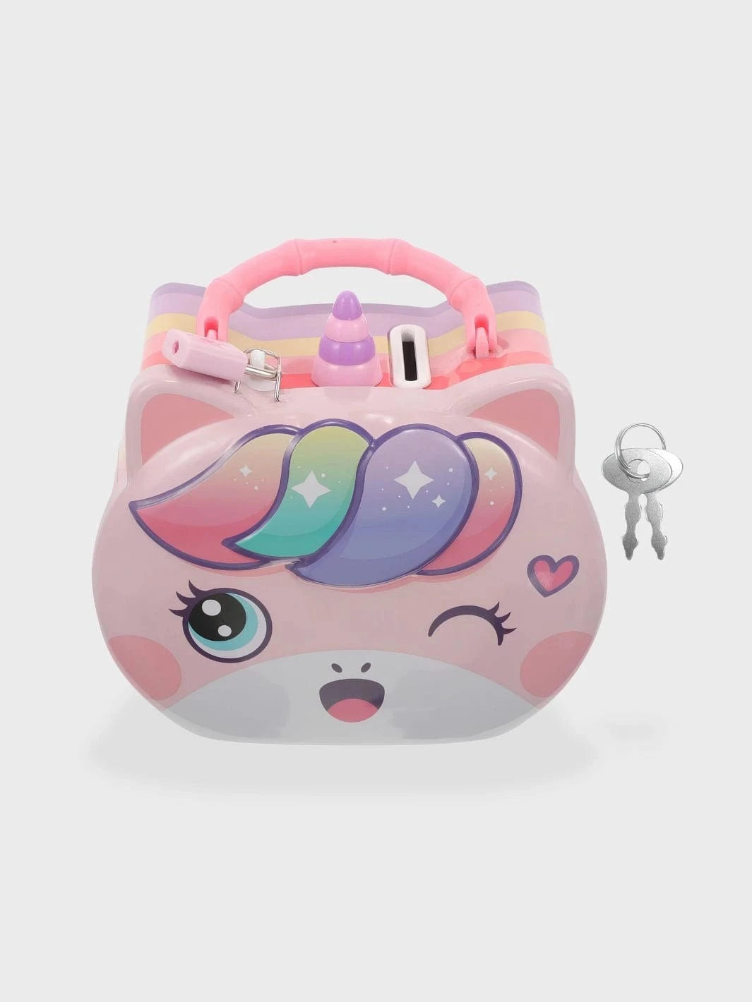 Tirelire Licorne rose