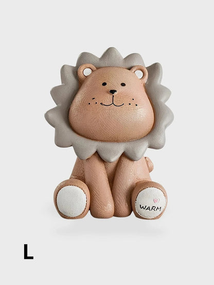 Tirelire Lion Marron / L - 21 x 16 x 15 cm