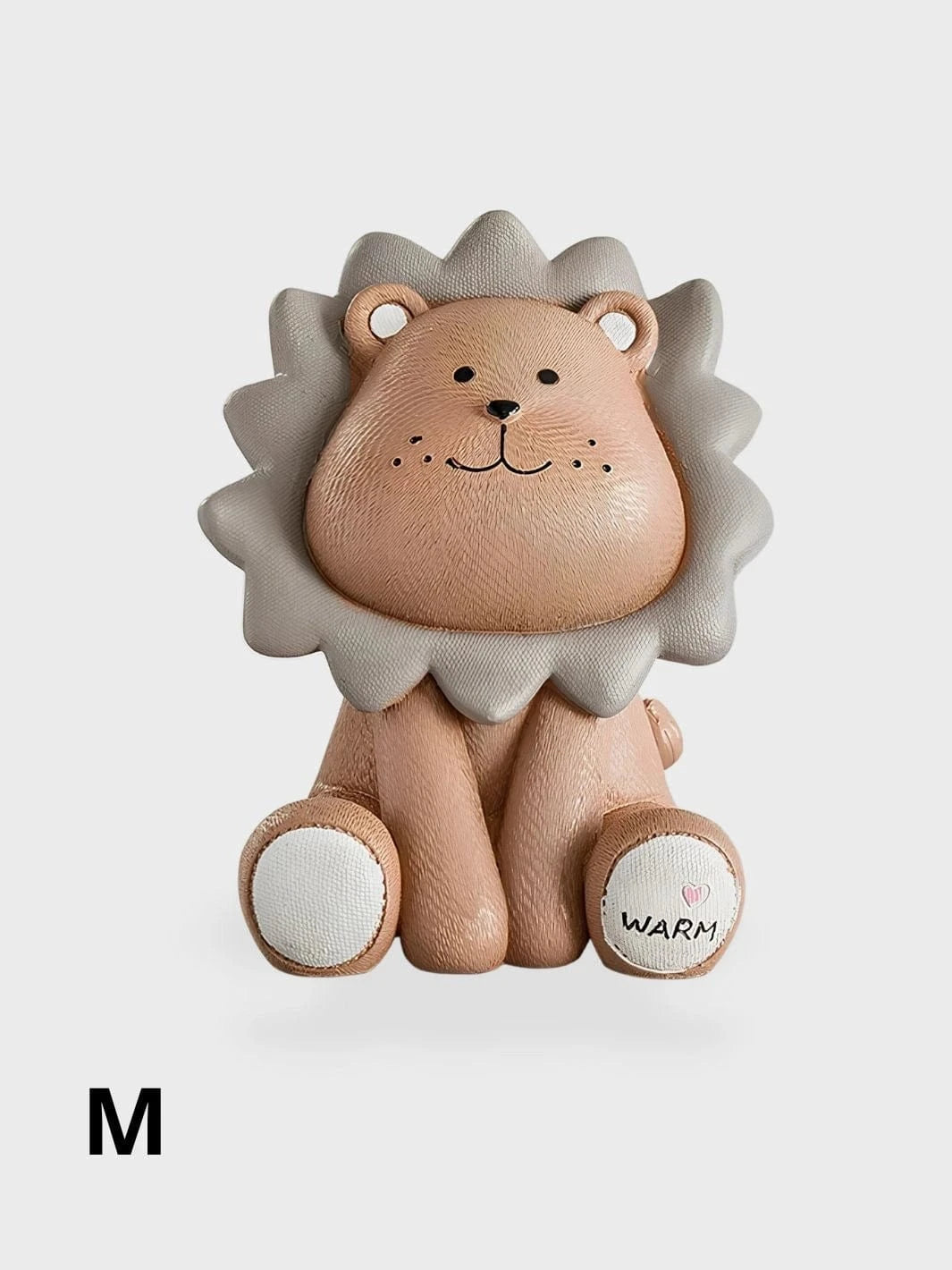 Tirelire Lion Marron / M - 17 x 13 x 12