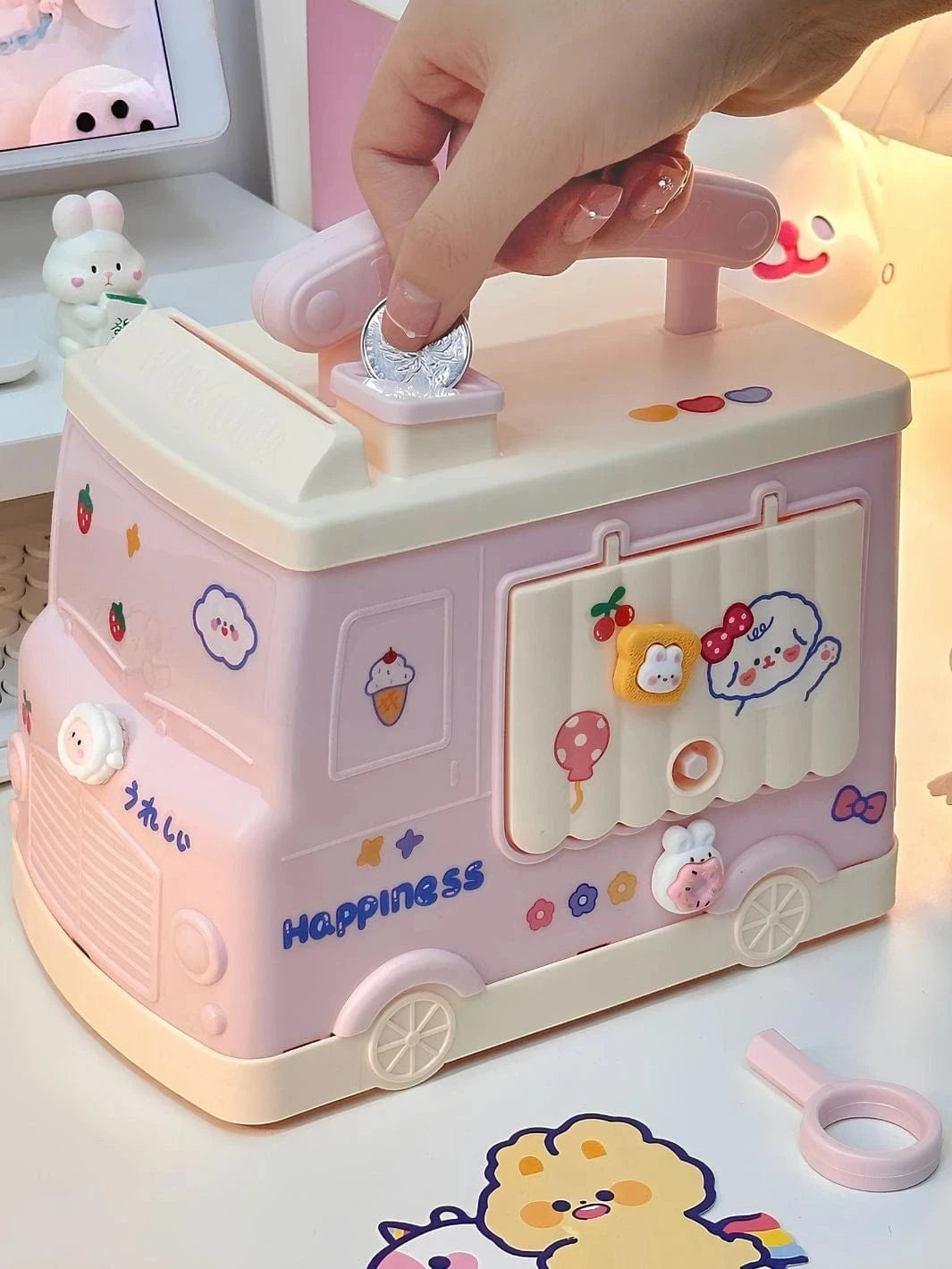 Tirelire magasin Rose