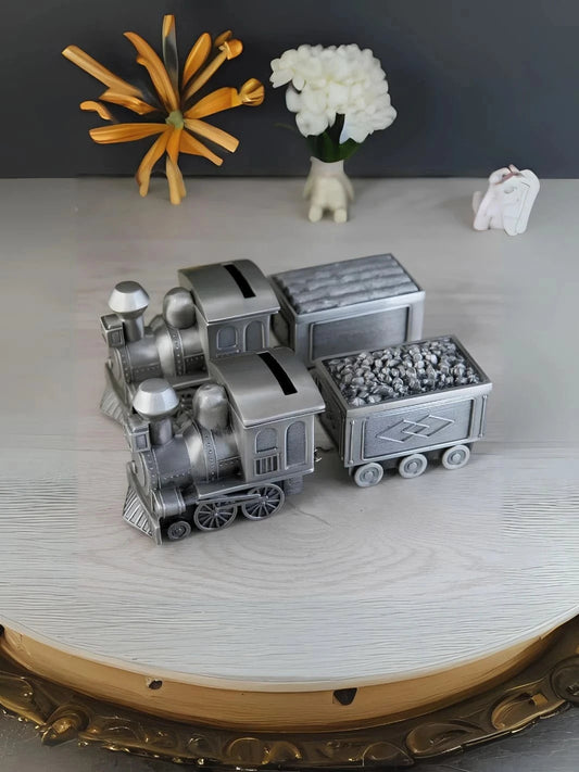 Tirelire métal argenté