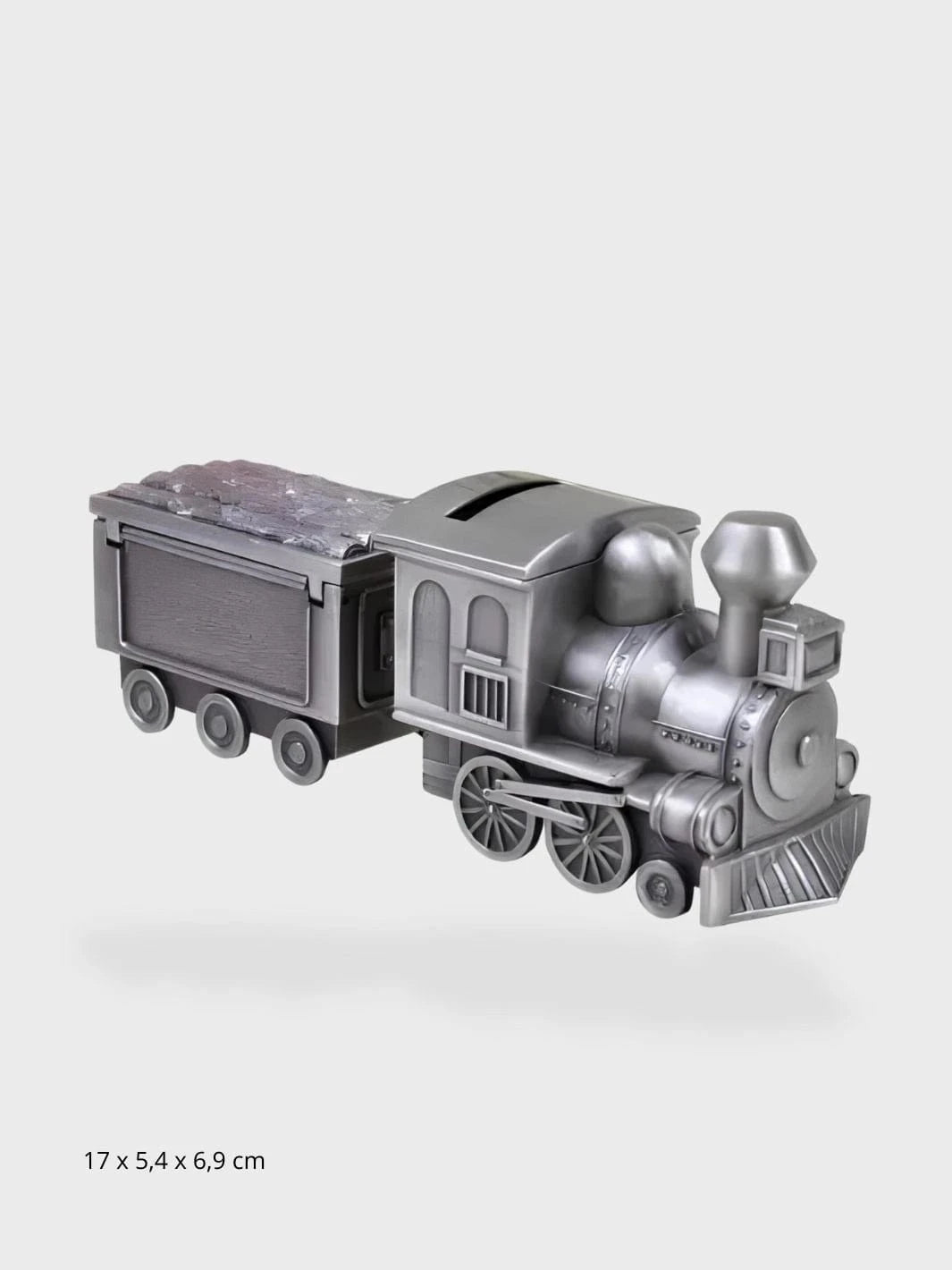 Tirelire métal argenté V2