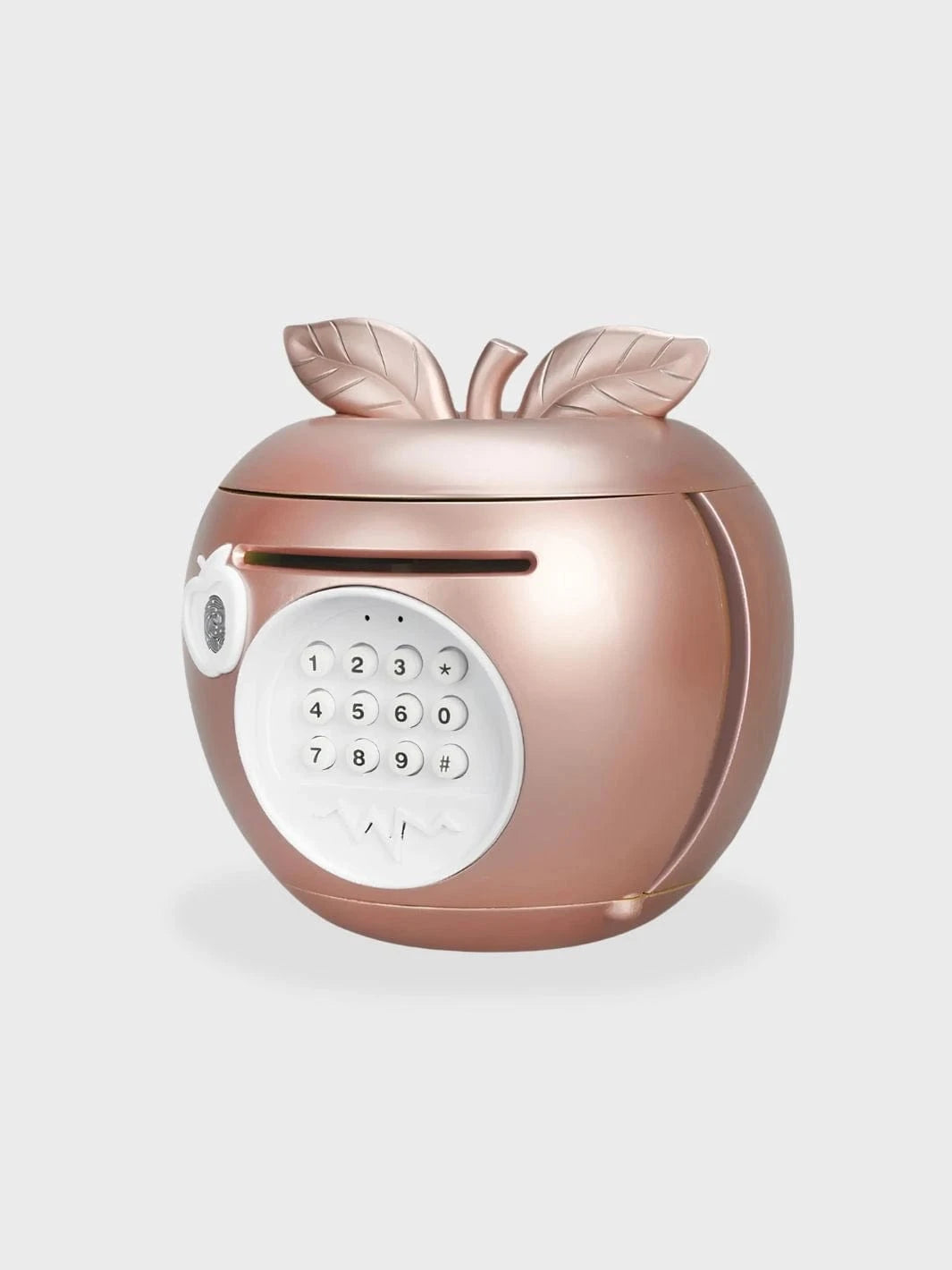 Tirelire Pomme Or rose