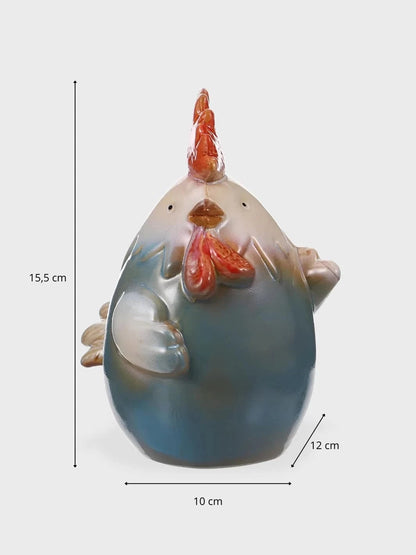 Tirelire Poulet Bleu