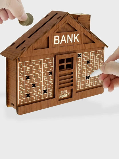 Tirelire pour économiser Marron / 2000