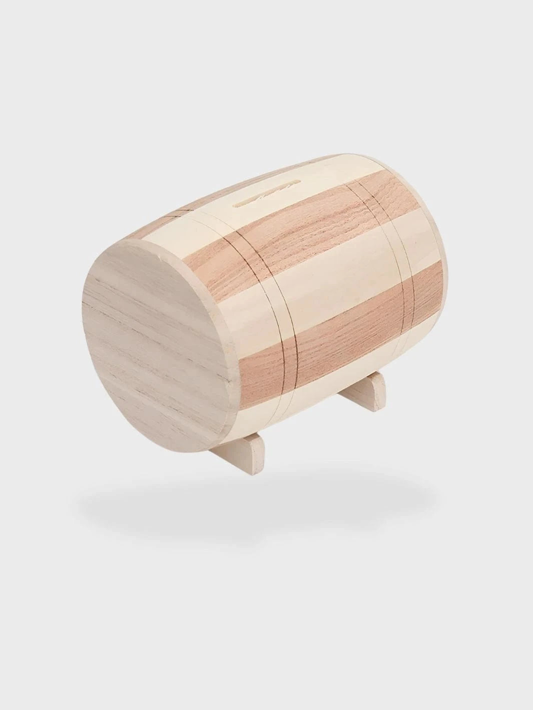 Tirelire tonneau 13x9x9.5 cm