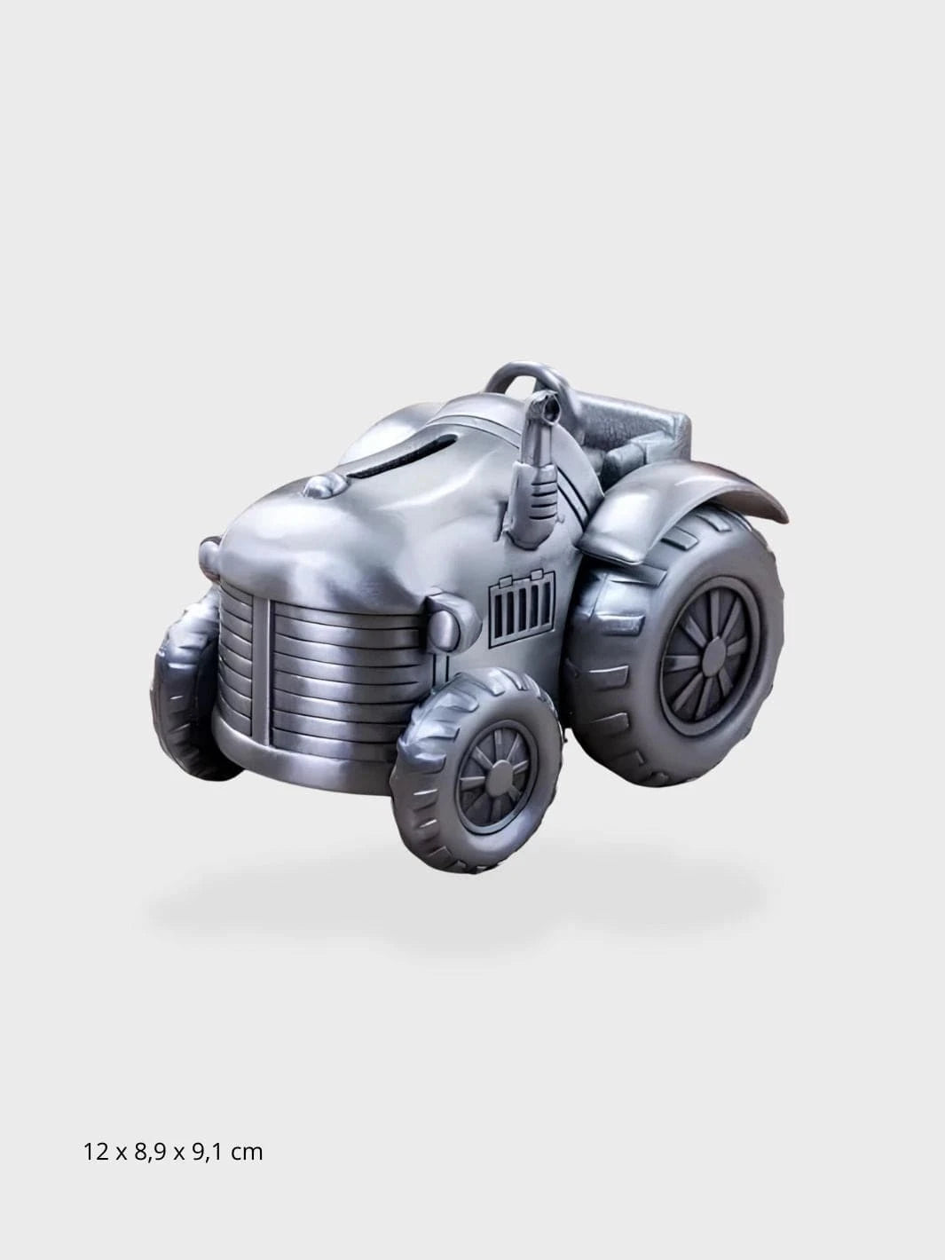 Tirelire tracteur argent