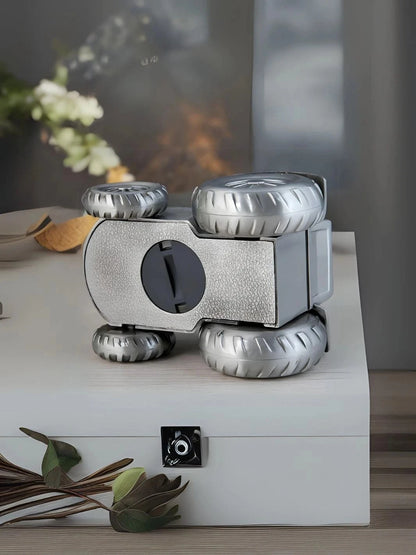 Tirelire tracteur argent